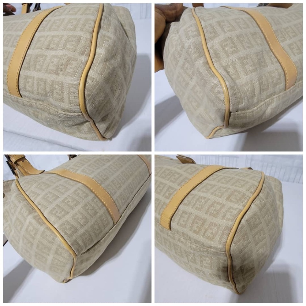 Authentic Fendi Zucca Shoulder Bag Brown/Beige - Picture 10 of 14